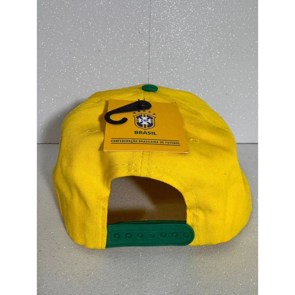 Fan Ink CBF Brasil National Team Soccer Snapback Hat Yellow Green Official NWT
